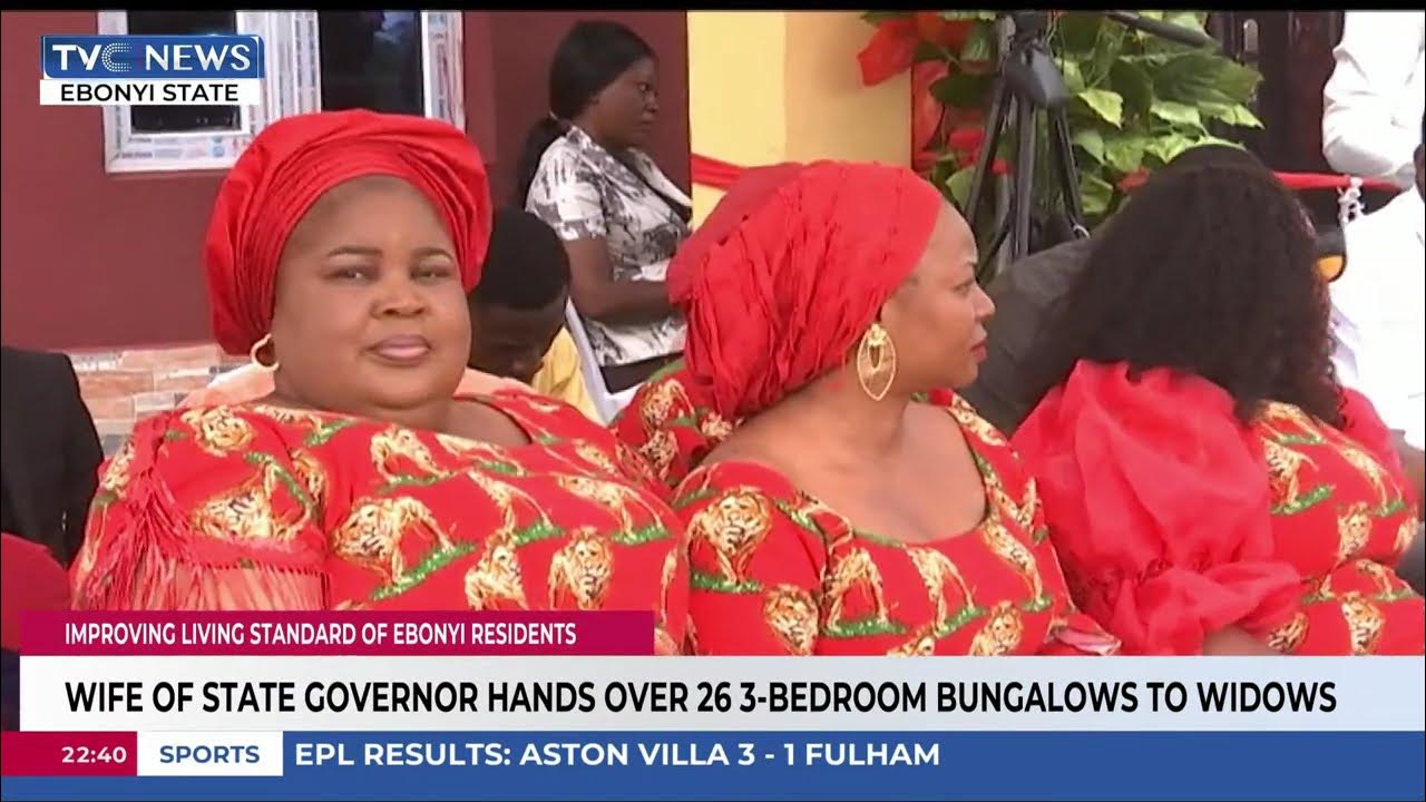 Governor’s Wife Hands Over 26 Housing Units To Widows