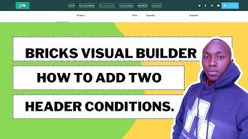 Bricks builder tutorial: How to create Conditional header display. | website with two header.
