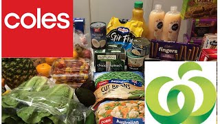 Woolworths Coles Family Large Grocery Haul Shop