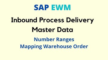 SAP EWM Inbound Process Delivery & Master Data Tutorial | Number Ranges | Mapping Warehouse Order