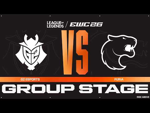 G2 Esports vs FURIA | League of Legends at EWC 26 - Group Stage - VOD