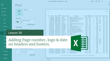 How to insert Header & Footer info in Excel | Excel Tips & Tricks