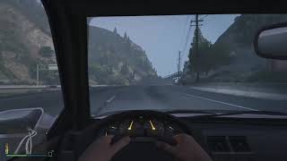 Chill Highway Lane Splitting In First Person GTA 5 screenshot 2