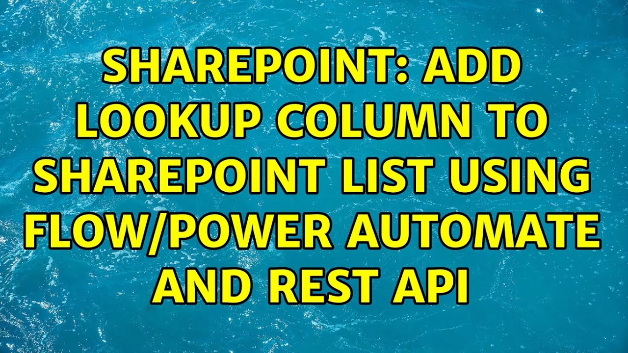 Sharepoint rest api