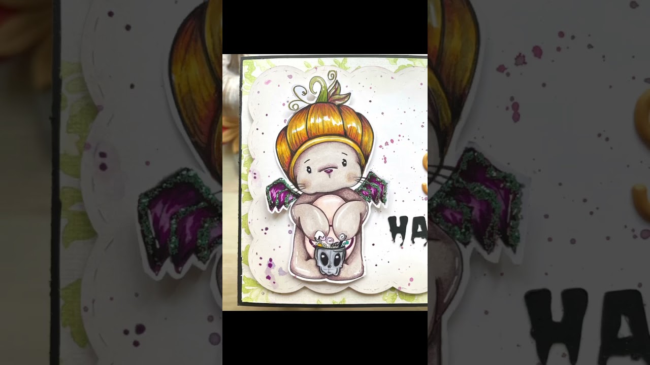 TARJETA HALLOWEEN. Sello digital @cloe.ilustracion 