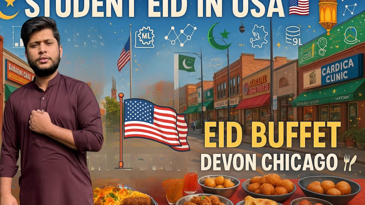 Student Eid in USA | Eid Buffet in Devon Chicago | Buffet in Devon Chicago