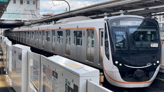 東急6020系6121編成（トップナンバー）が回送電車として長津田駅4番線を発車するシーン（回132運行）2024.5.2.11:22