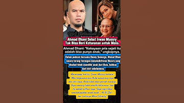 AHMAD DHANI BONGKAR FAKTA MENGEJUTKAN TENTANG IRWAN MUSSRY DAN MAIA!?