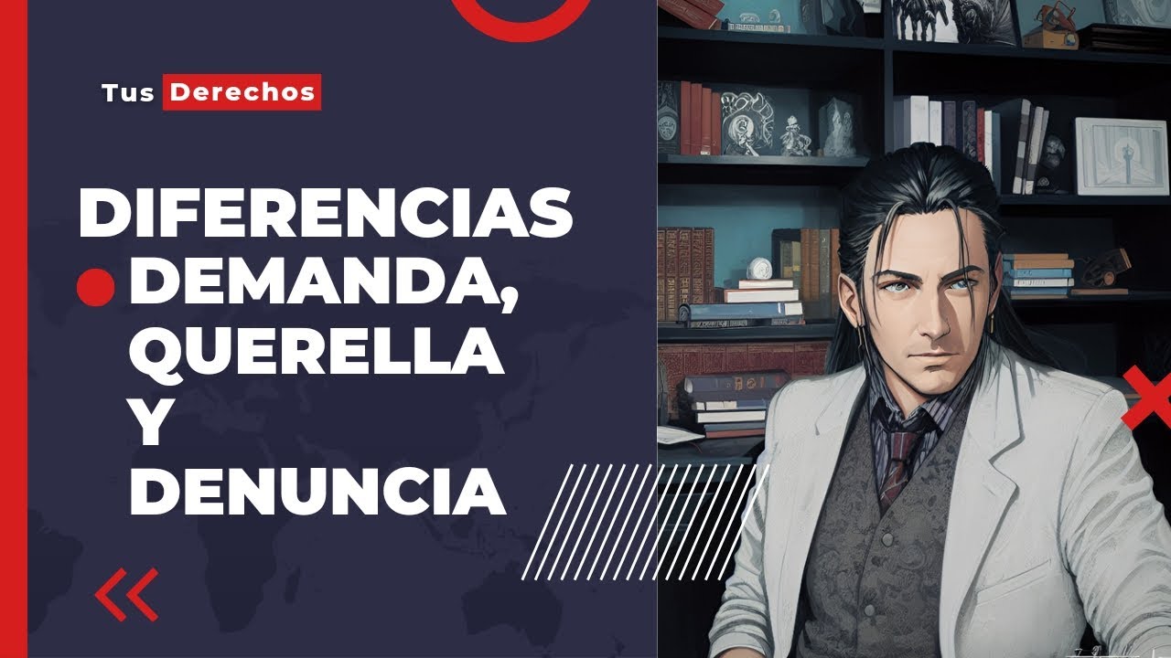 diferencias entre demanda, denuncia y querella #aprendederecho #derecho