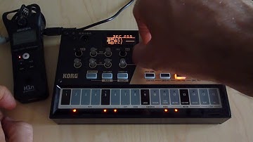 Having fun with the Korg Volca Drum.