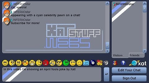 Xat Special: Appearing with a cyan celebrity pawn on a chat! (April fools joke by Xat)
