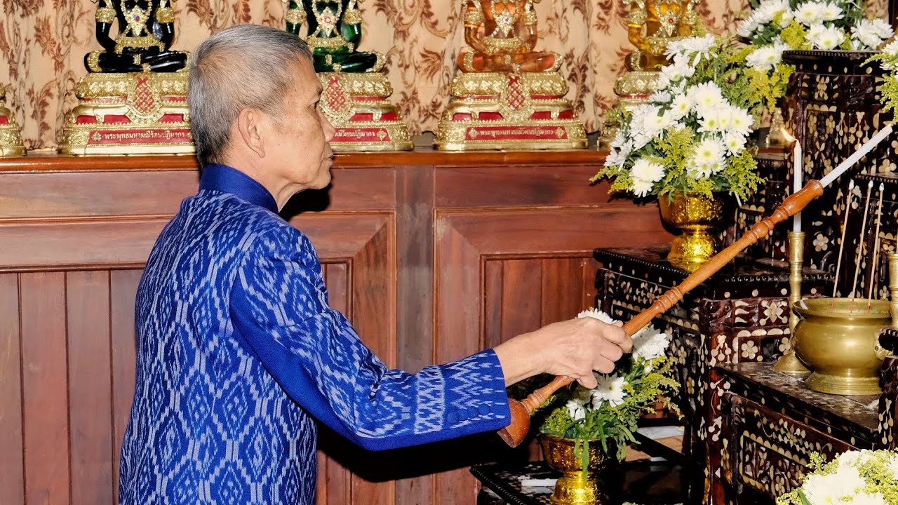 พิธีเจริญพระพุทธมนต์ฟังพระธรรมเทศนาในค่ำคืนของวันที่3งานปิดทองหลวงพ่อพระเจ้าองค์ตื้อ2569
