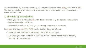 Understanding awk Escaping: Why gsub("\", "\") Yields Surprising Results
