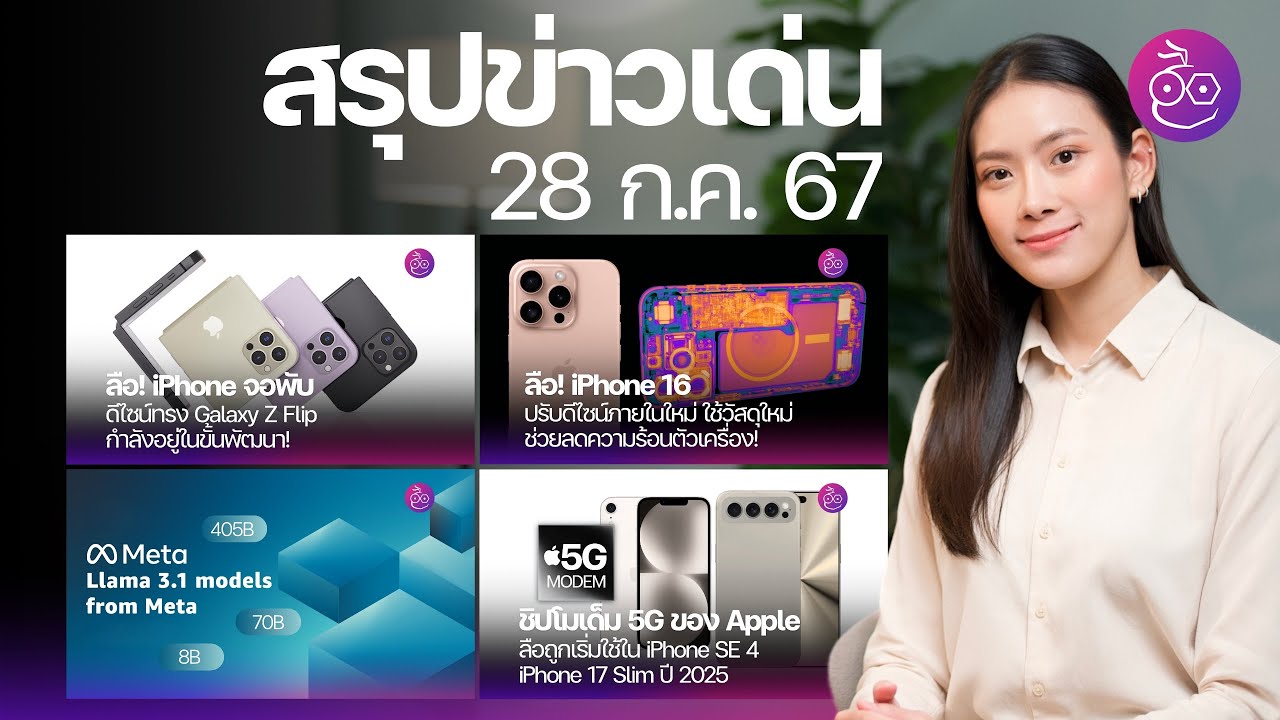 iPhone, iPad รุ่นจอพับ? / iPhone SE 4 เตรียมเปิดตัวปีหน้า / Apple Maps ใช้งานบนเว็บได้แล้ว #iMoD
