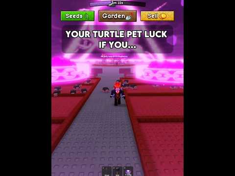 Your Turtle Pet Luck If You...! #roblox #robloxshorts #growagarden #growagarden2 #gag #gag2