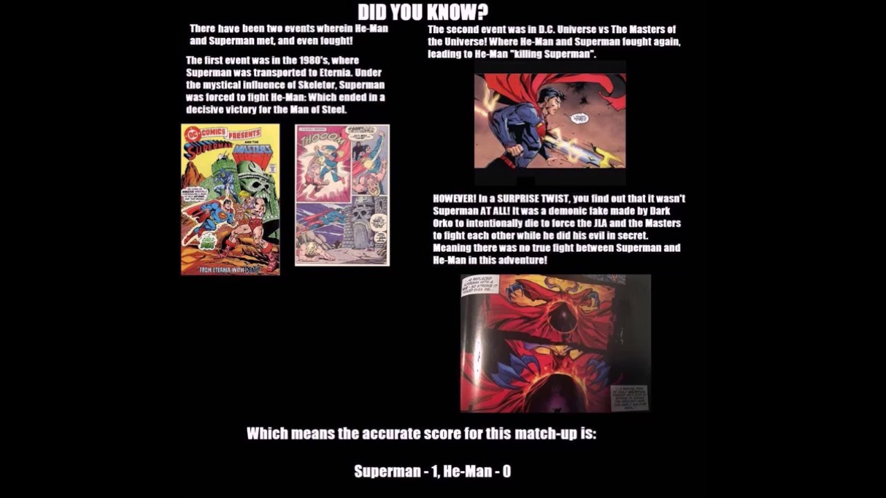 He Man Killed Superman DEBINKED!