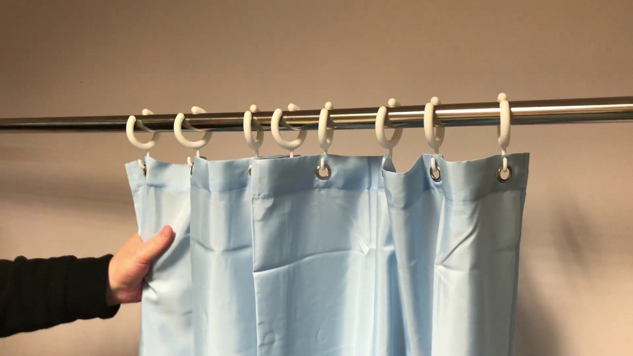 Quick Release Shower Curtain Rail Hooks From Byretech - YouTube
