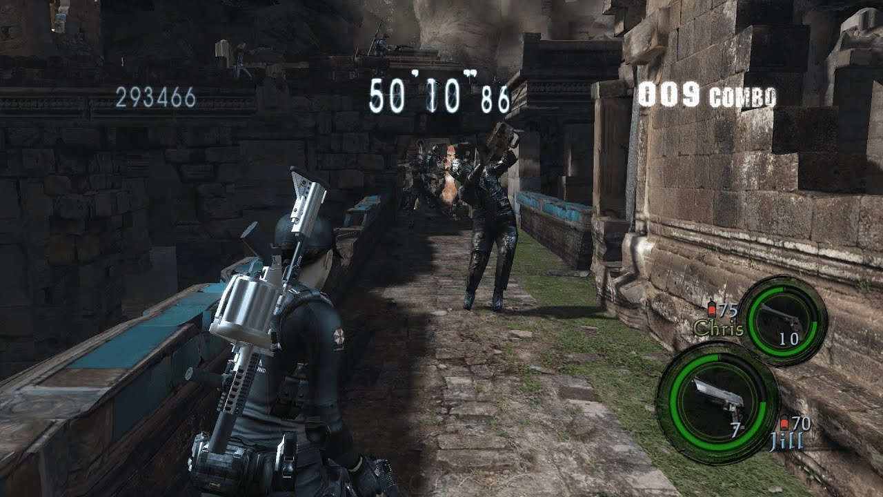 Resident Evil 5 - Welcome to the Hell (All Enemies are Dr. Salvador)😨 - Ancient Ruins - 3 Players