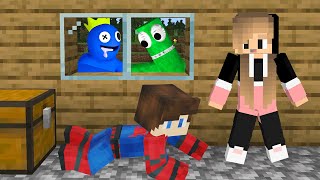 Escape From RAINBOW FRIENDS in MINECRAFT