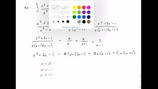 Calculus 2: 48 - Partial fraction decomposition - example 2