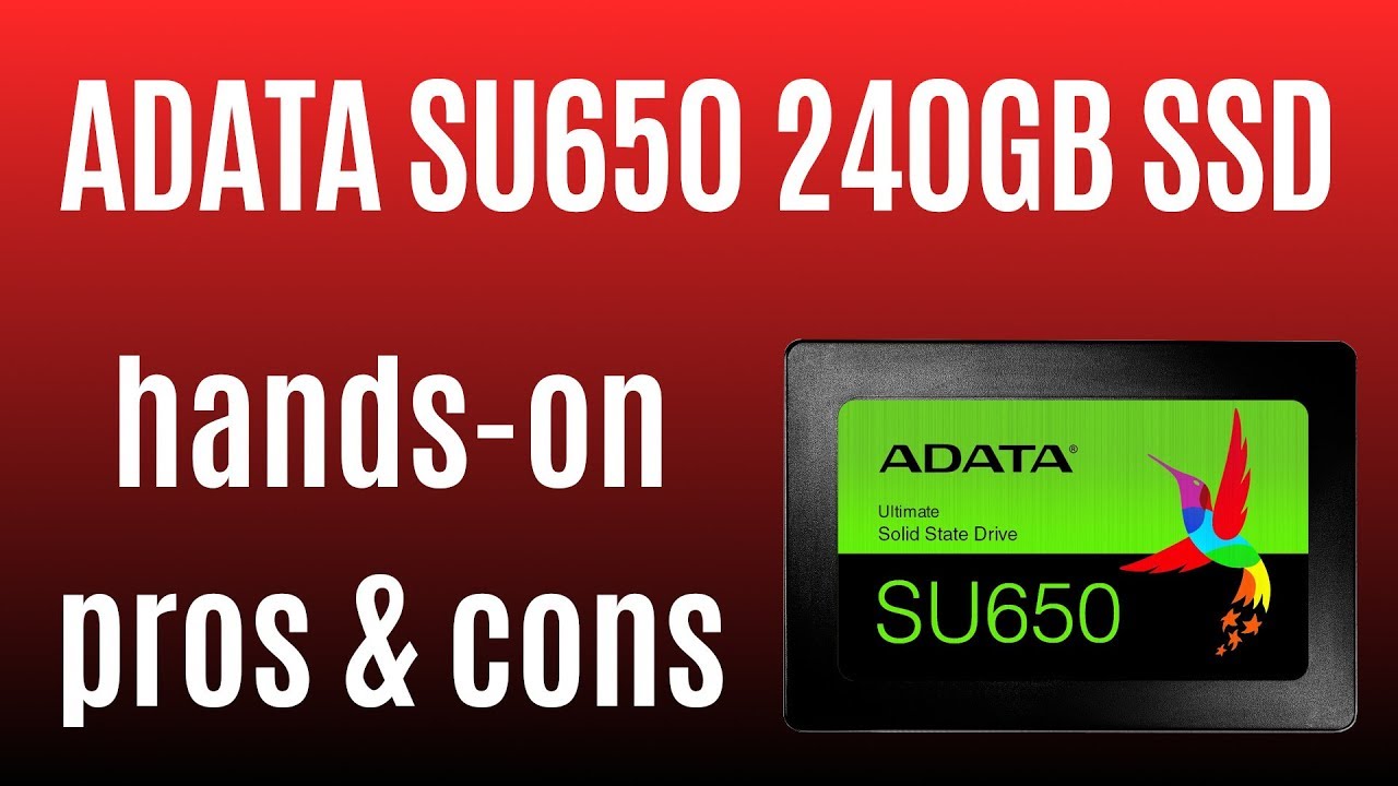 ADATA SU650 240GB SSD ☆ QUICK REVIEW ☆ ASU650SS-240GT - YouTube
