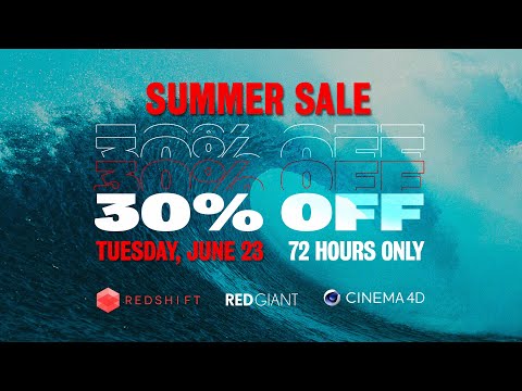 SUMMER SALE 2020 | Maxon, Red Giant and Redshift Summer Sale is coming on June 23 - 72h ONLY!