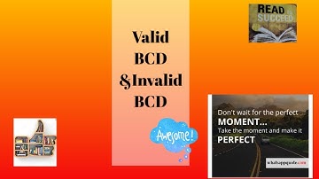 Binary code#2# Valid BCD & Invalid BCD