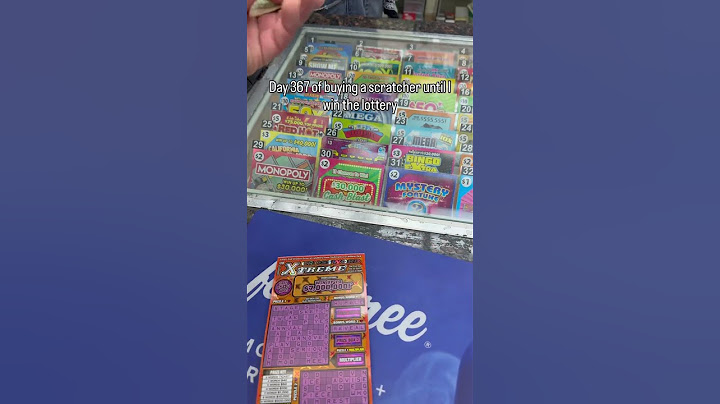 Day 367 of buying a scratcher until I win the lottery