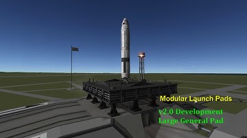 Modular Launch Pads v2 Dev Demo: WIP Large General Pad First Test Launch