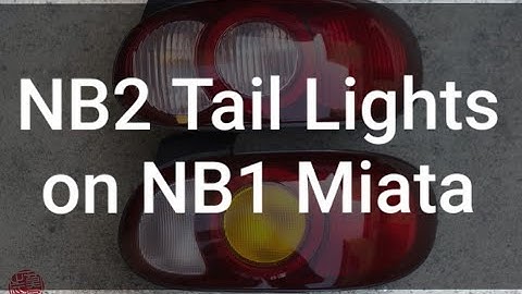 NB1 to NB2 Miata Tail Light Conversion