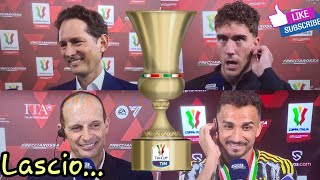 Finale coppa Italia. Interviste post Elkann, Vlahovic, Danilo e Allegri "Lascio..."