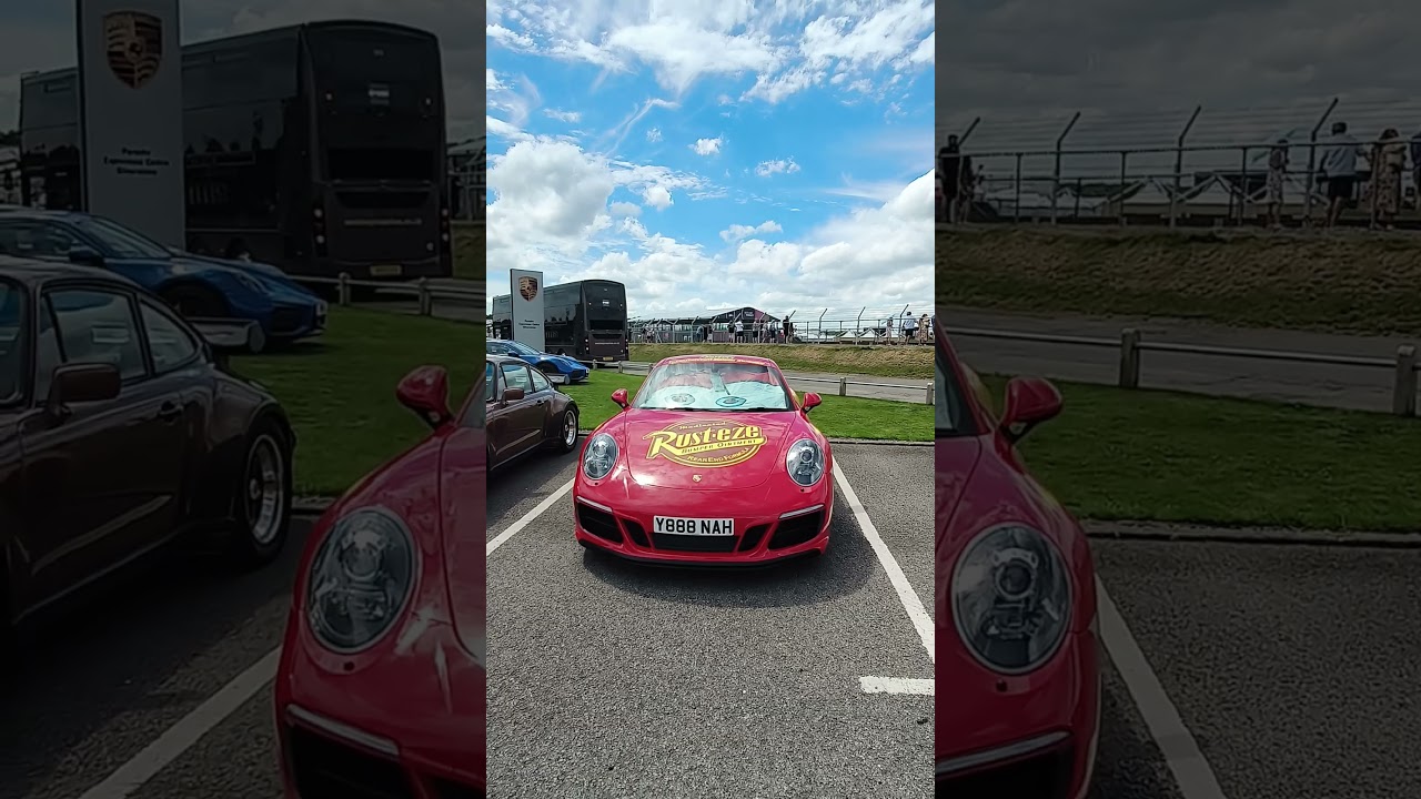 Lighting McQueen's Porsche at a car show in Hatfield | #shorts #porsche #supercarsinlondon #cartok