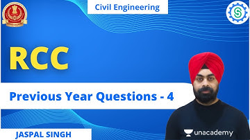 Previous Year Questions on RCC -  Part 4 | Jaspal Singh | SSC JE 2022