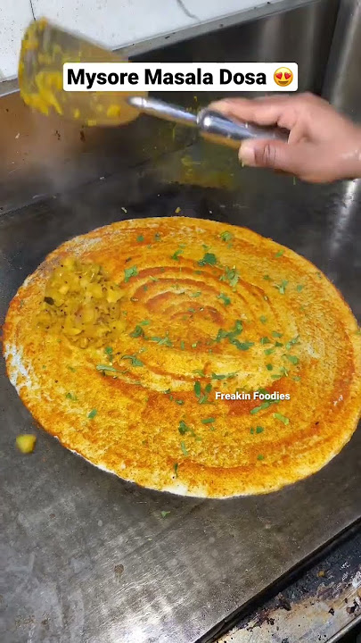 Mysore Masala Dosa 🤤 #dosa #streetfood #trending #shorts #youtubeshorts #ytshorts #viral #food