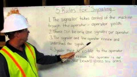 5 Rules for Hand Signals by HEO Greg Kealey