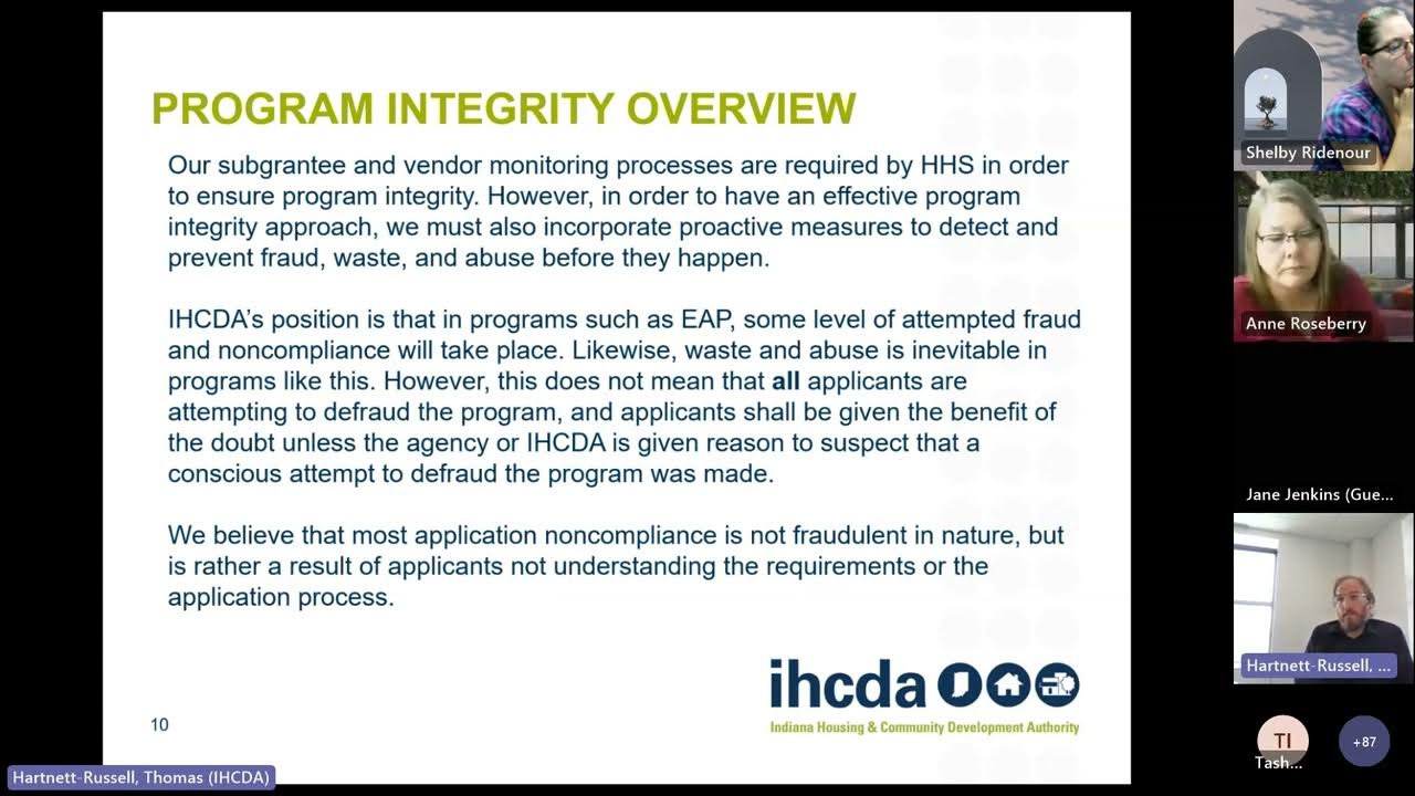 EAP 2024 Training Program Integrity and Fraud, Waste, and Abuse YouTube