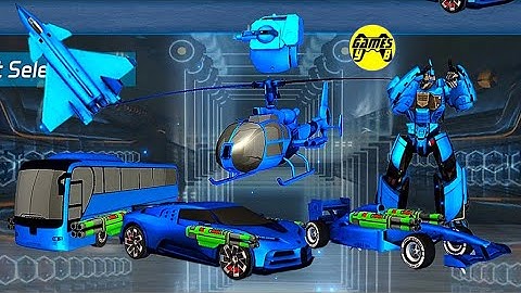 Multiple Robot Transformation Games 2021 - Jet Robot Car Drone Games Battle - Android Gameplay
