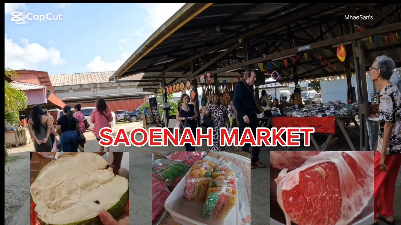 LET'S GO TO SAOENAH MARKET PARAMARIBO, SURINAME || MhaeSan's
