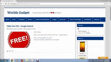 GOOGLE SEARCHING TCP :TALLY ERP9 : FREE DOWNLOAD LIFETIME :MIHIR THAKKAR