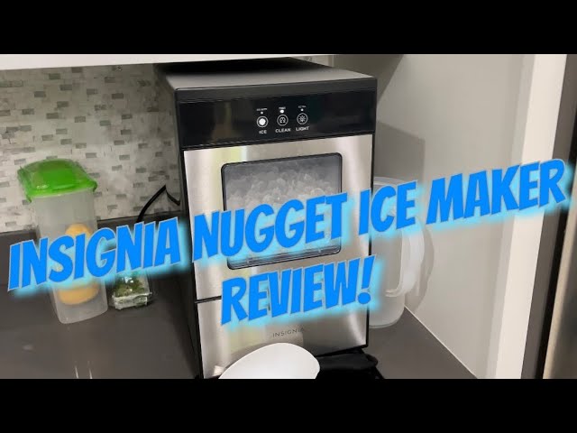 Insignia 44 Lb. Portable Clear Ice Maker with Auto Shut-off Stainless Steel