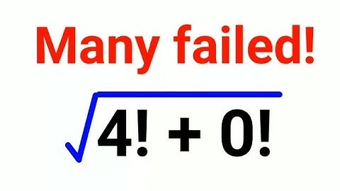 Root of (4! + 0!) Many could not do it orally!#maths #mathematics #factorial