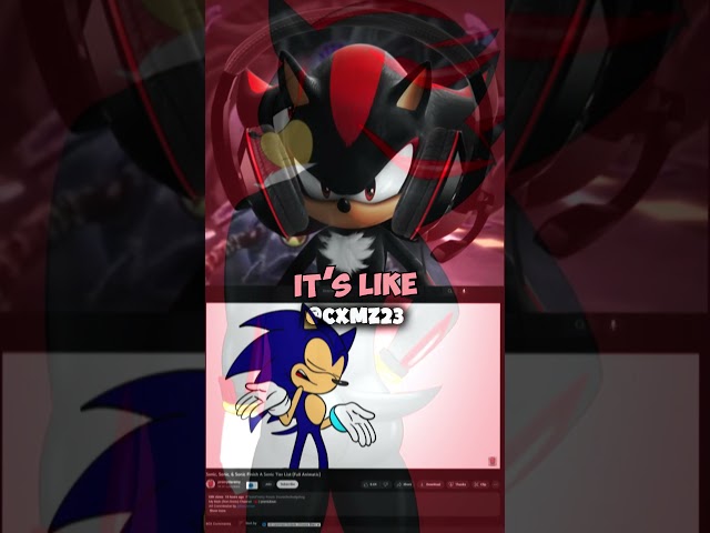 Shadow Reacts To Sonic, Sonic and Sonic Ranking Their Video Games! XD class=