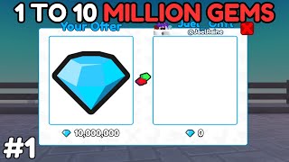 1 to 10MILLION GEMS! #1 (Toilet Tower Defense) screenshot 2