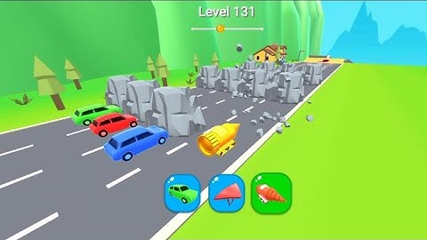 Level 131 ll shape -shifting funny racing game 🎮  l all levels play game