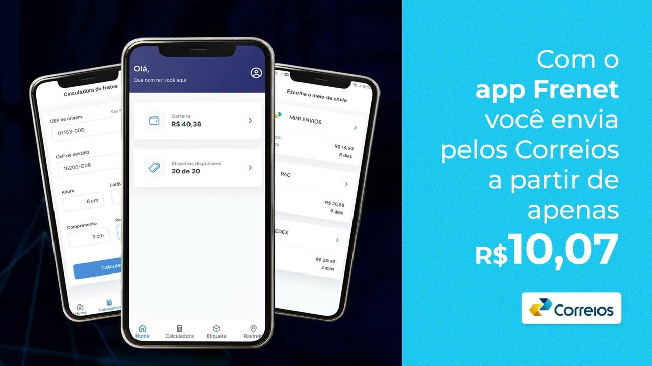 Black do Frete no App Frenet