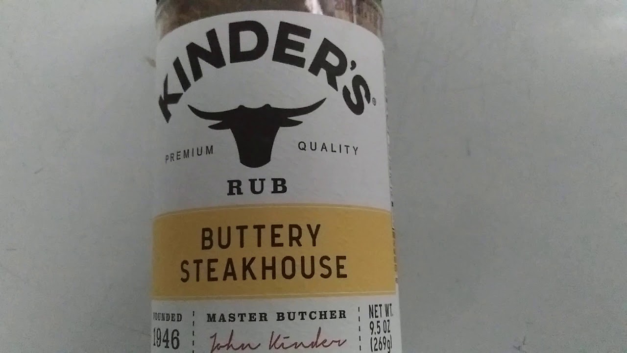 Kinders Buttery SteakHouse Rub YouTube