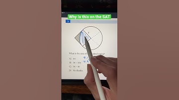 Area of the Shaded Region Using Squares & Circles | SAT Math | JusticeTheTutor #maths #math #shorts