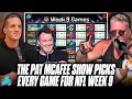 The Pat McAfee Show &amp; Shane Gillis Pick &amp; Predict Every Game For NFL&#39;s 2023 Week 9