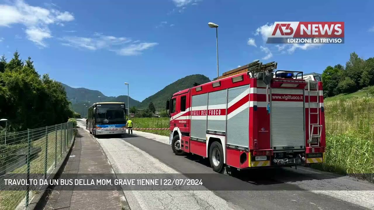 TRAVOLTO DA UN BUS DELLA MOM, GRAVE 11ENNE | 22/07/2024