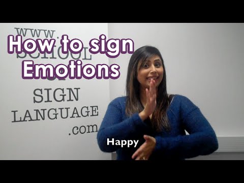 how to sign emotions in british sign language youtube how to sign